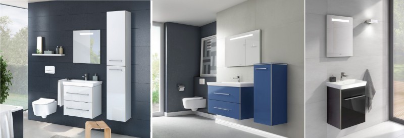 Villeroy&Boch Avento szafka pod umywalkę 60cm Crystal Grey szary połysk A88900B1