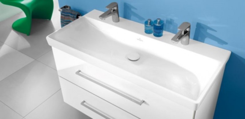 Villeroy&Boch Avento umywalka meblowa 100cm z przelewem biały weiss alpin ceramicplus 4156A4R1