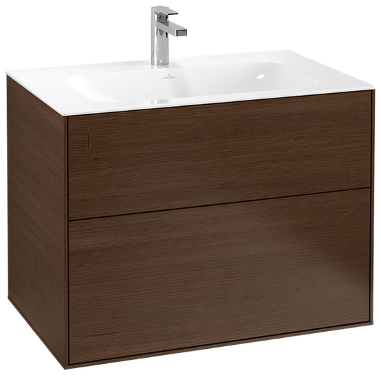 Villeroy&Boch Finion szafka pod umywalkę 80cm Walnut Veneer orzech F01000GN