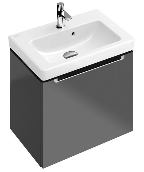 Villeroy&Boch Subway 2.0 szafka pod umywalkę 55 cm 53,7x42 cm Glossy Grey szary połysk A68600FP