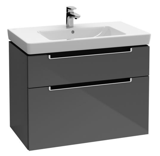 Villeroy&Boch Subway 2.0 szafka pod umywalkę 80 cm 78,7 x 59 cm Glossy Grey szary połysk A91400FP