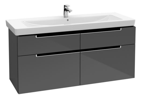 Villeroy&Boch Subway 2.0 szafka pod umywalkę 130 cm 128,7 x 59 cm Glossy Grey szary połysk A91600FP