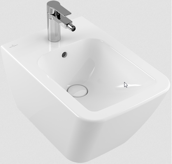 Villeroy&Boch Finion bidet wiszący z przelewem 56cm biały weiss alpin ceramicplus 446500R1