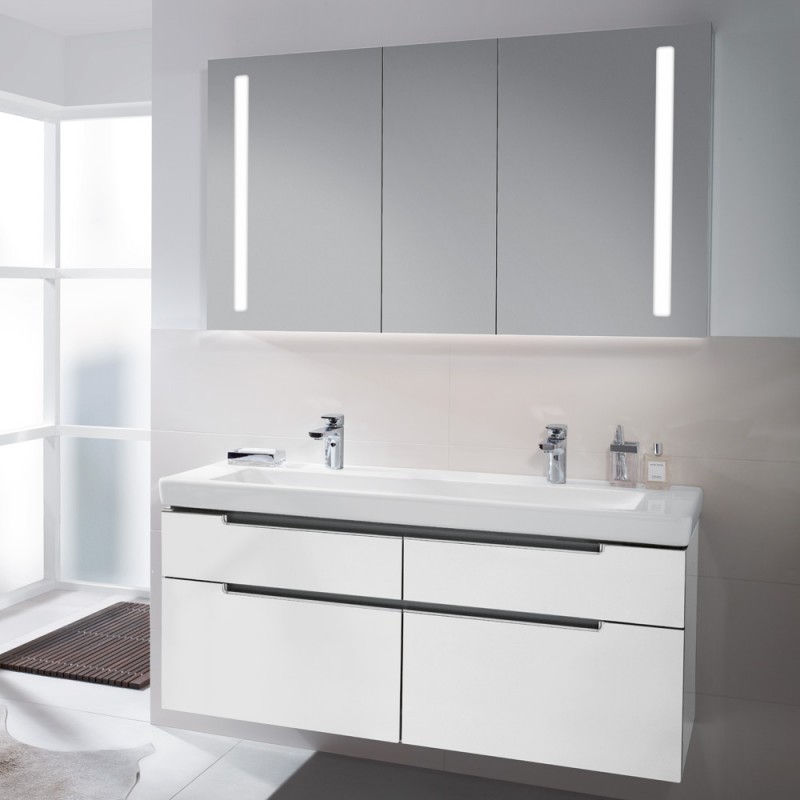 Villeroy&Boch Subway 2.0 szafka pod umywalkę 130 cm 128,7 x 59 cm Glossy Grey szary połysk A91600FP