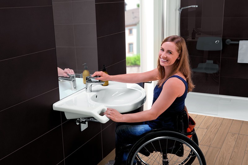 Villeroy&Boch O.Novo Vita umywalka dla osób niepełnosprawnych 80x55 cm biała weiss alpin 41208001