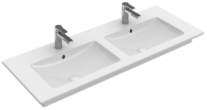 Villeroy&Boch Venticello umywalka meblowa podwójna 130cm bez otworu weiss alpin 4111DJ01