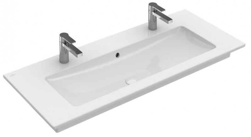 Villeroy&Boch Venticello umywalka 120cm z 2 otworami z przelewem weiss alpin ceramicplus 4104CKR1