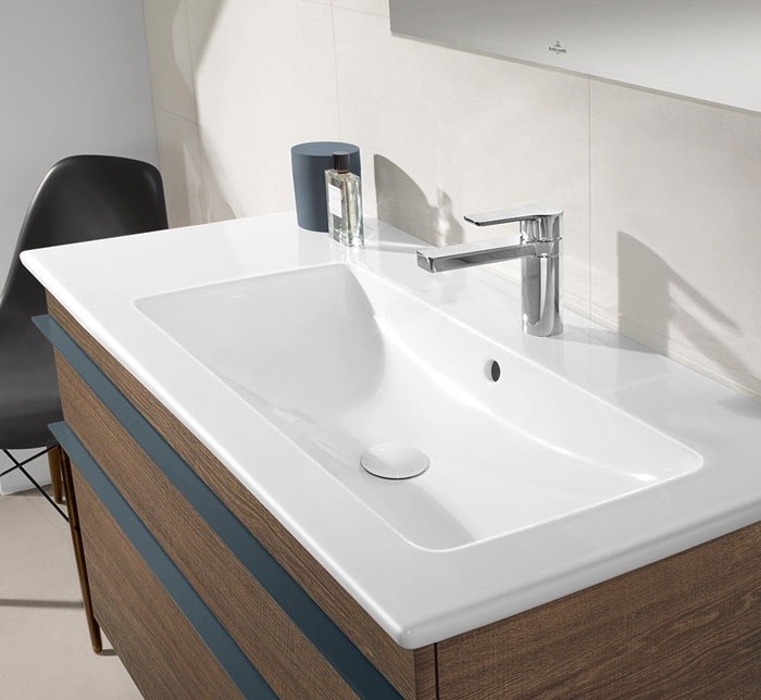 Villeroy&Boch Venticello umywalka z misą po prawej stronie 100cm z przelewem weiss alpin 4134R101