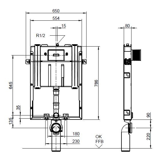 Villeroy&Boch ViConnect spłuczka podtynkowa do WC 92248400