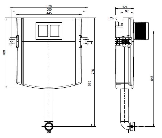 Villeroy&Boch ViConnect spłuczka podtynkowa do WC 92248300