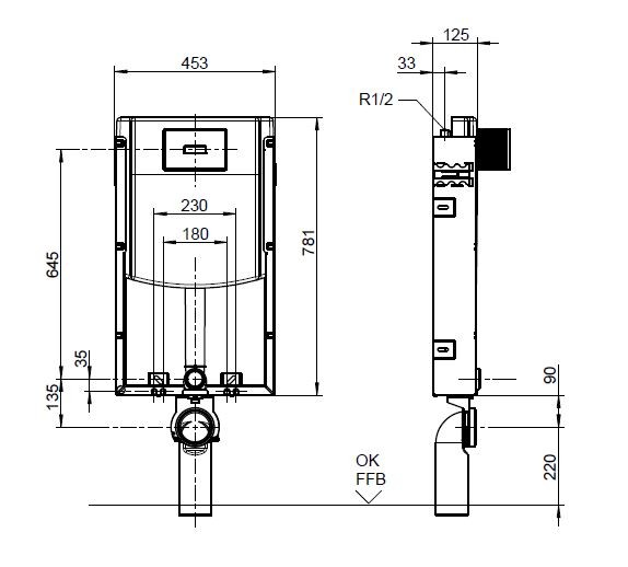 Villeroy&Boch ViConnect spłuczka podtynkowa do WC 92247900