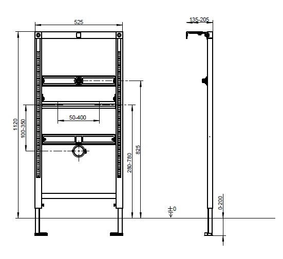 Villeroy&Boch ViConnect stelaż podtynkowy do pisuaru z systemem prodetect 92218500