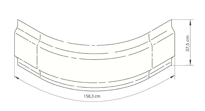 Deante Deep obudowa brodzika 90x90 biały KTD041O