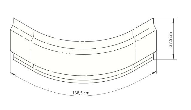 Deante Deep obudowa brodzika 80x80 biały KTD042O