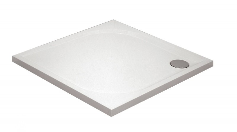 Deante Cubic brodzik kwadratowy płaski 80x80 akryl biały KTK042B