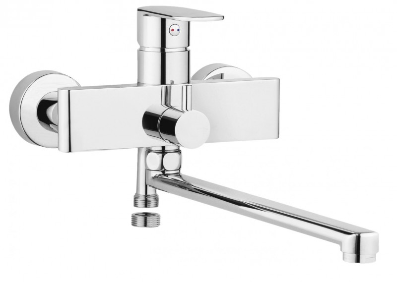 Deante Alpinia bateria zlewozmywakowa ścienna chrom BGA056M