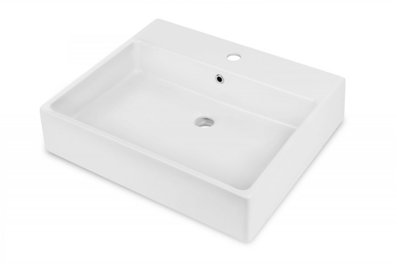 Deante Temisto umywalka stawiana na blat 60cm 60x50 biały CDT6U6S