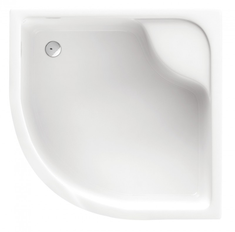 Deante Deep brodzik półokragły 90x90 akryl biały KTD041B