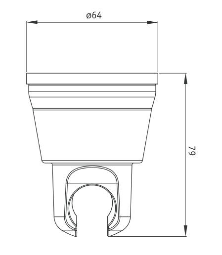 Deante Dalia uchwyt punktowy słuchawki z przyssawką chrom NDD021U