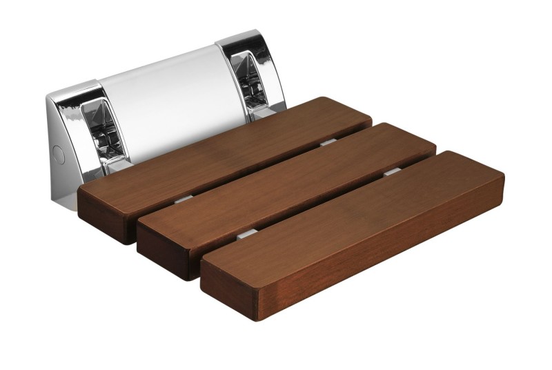 Deante Vital siedzisko przyścienne składane brąz NIV451P