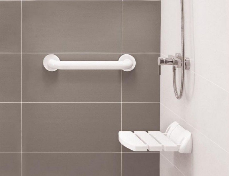 Deante Vital uchwyt przyścienny 450 mm stal polerowana NIV041B