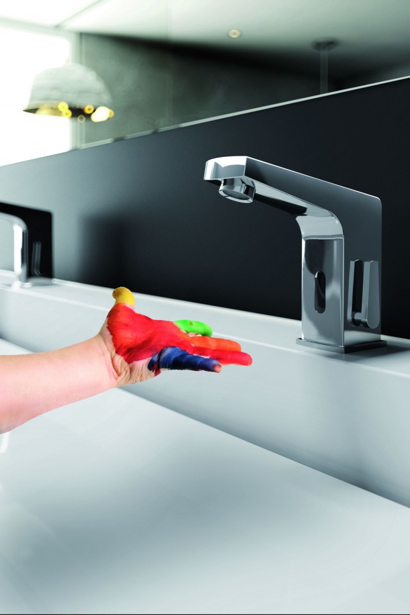 Deante bateria umywalkowa sensorowa chrom BCH029R