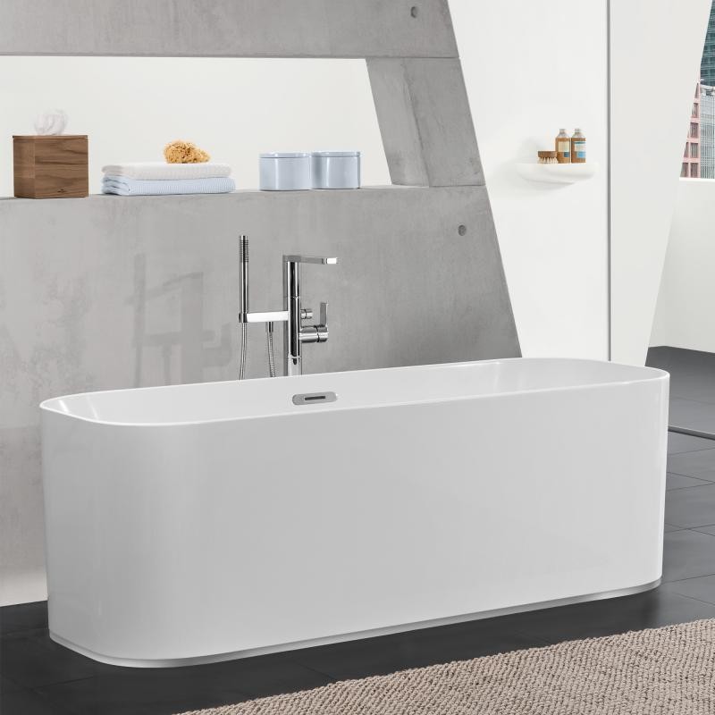 Villeroy&Boch Finion Duo wanna wolnostojąca owalna z pierścieniem dekoracyjnym 170x70 biały weiss alpin chrom połysk UBQ177FIN7A100V201
