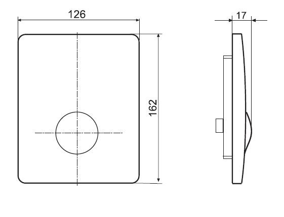 Villeroy&Boch ViConnect U100 przycisk spłukujący do pisuaru biały 92194468