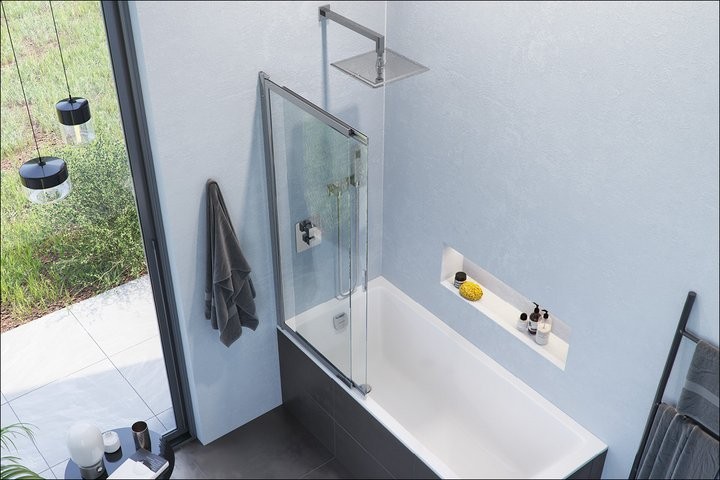 Excellent liner parawan wannowy 2-cześciowy rozsuwany - 63-110cm KAEX.2920.1100.LP