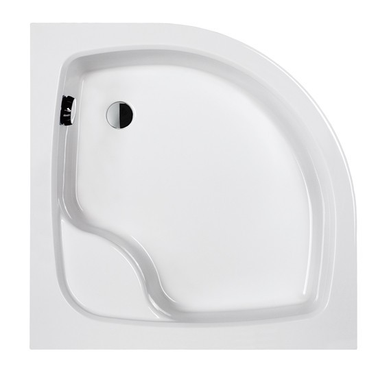 Sanplast BPzsa/EKOPLUS brodzik półokrągły głęboki z siedzeniem 90x90 akryl 615131063001000