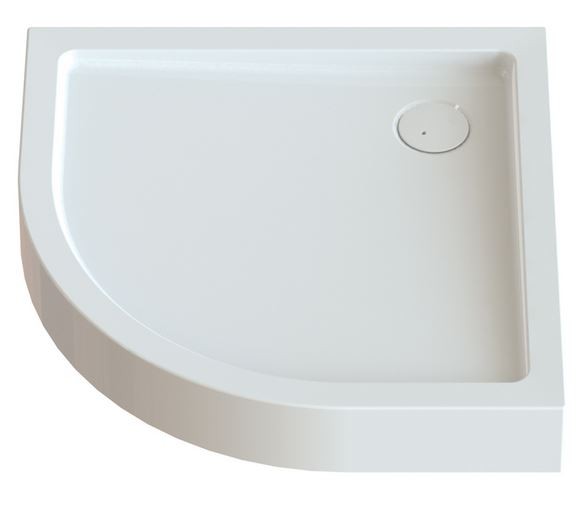 Sanplast Free Line BPza/FREE brodzik półokrągły 80x80x5 akryl biały 615040172001000