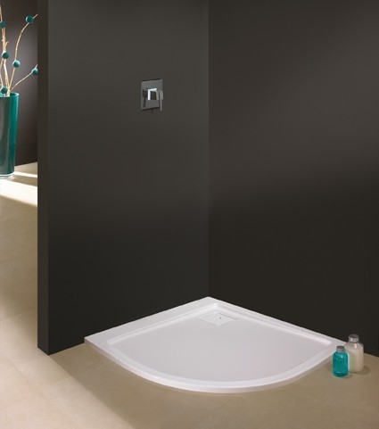 Sanplast Space Line BPP/SPACE brodzik półokrągły asymetryczny 80x90 prawy akryl biały 615110043001000