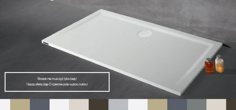 Sanplast Space Mineral BTLM/SPACE brodzik trapezowy asymetryczny lewy płaski 90x120 biały 645290150001000