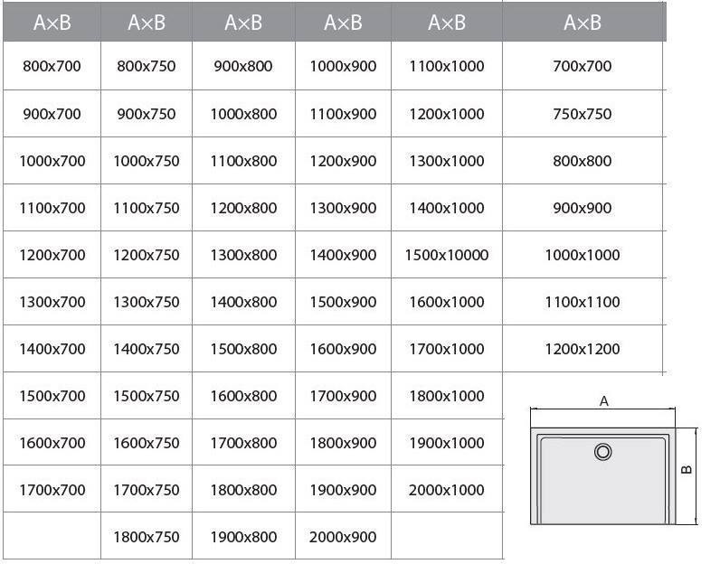 Sanplast Space Mineral BM/SPACE brodzik prostokątny płaski 90x170 biały 645290060001000