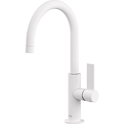 Tres Exclusive Project-Tres bateria umywalkowa wysoka biały mat 211.905.01.BM