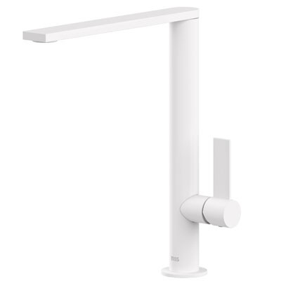 Tres Exclusive Project-Tres bateria umywalkowa wysoka XL biały mat 211.405.01.BM