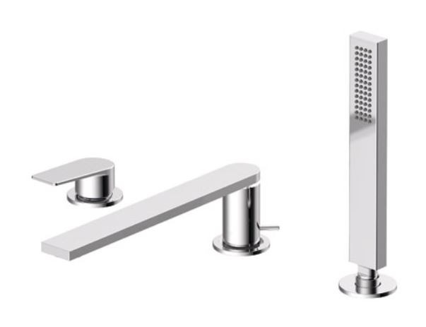 Tres Exclusive Project-Tres bateria wannowa 3-otworowa wylewka 230 mm chrom 211.161.03