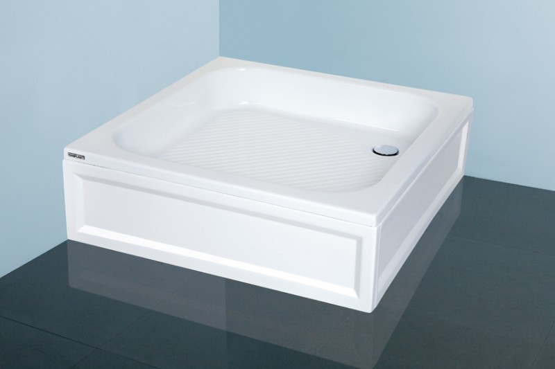 Sanplast Classic B/CL brodzik kwadratowy 80x80 akryl biały 615010003001000