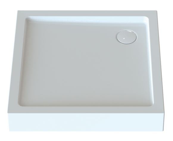 Sanplast Free Line Bza/FREE brodzik kwadratowy 90x90x5 akryl biały 615040113001000
