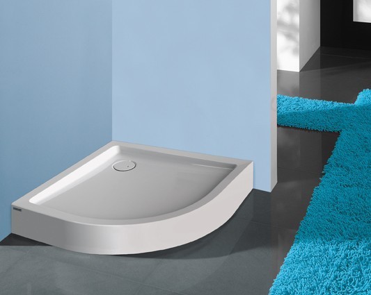 Sanplast Free Line BPza/FREE brodzik półokrągły 100x100x5 akryl biały 615040174001000