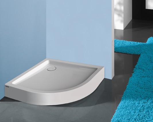 Sanplast Free Line BPza/FREE brodzik półokrągły 90x90x5 akryl biały 615040173001000