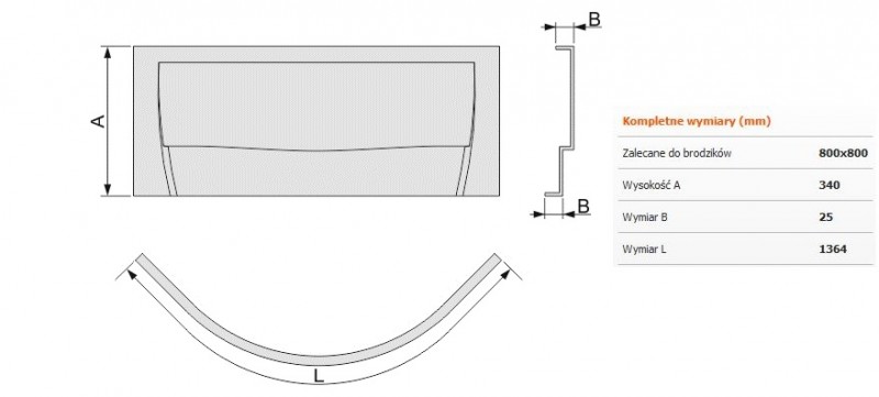 Sanplast OBP/EKOPLUS obudowa do brodzika 80x80 625131022001000