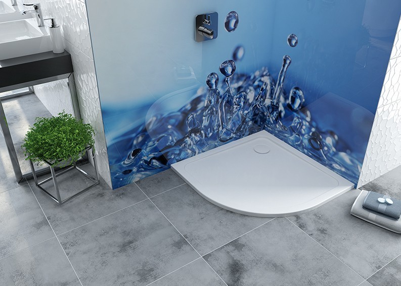 Sanplast Free Line BP/FREE brodzik półokrągły 100x100x2,5 akryl biały 615040444001000