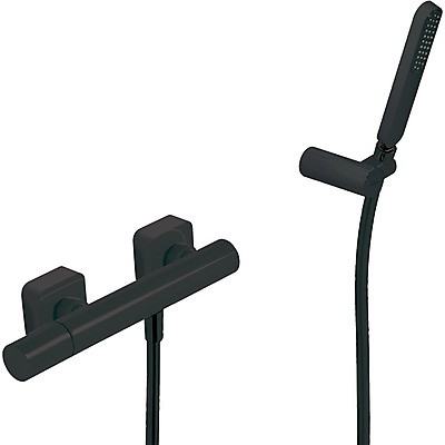 Tres Loft bateria prysznicowa z zestawem czarny matowy 200.167.01.NM