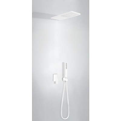 Tres Loft-Colors zestaw podtynkowy z deszczownicą i słuchawką biały matowy 200.180.05.BM