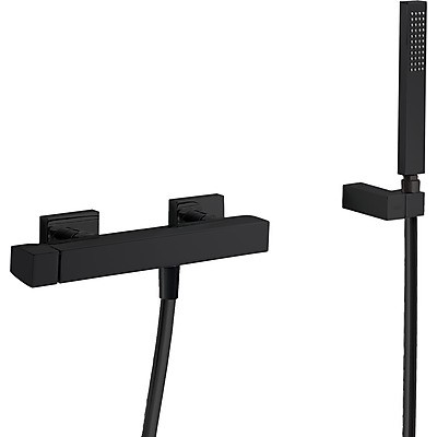 Tres Slim-Tres bateria natryskowa z zestawem czarny matowy 202.167.01.NM