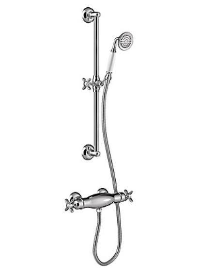 Tres Clasic zestaw natryskowy termostatyczny z drązkiem 0,6m chrom 242.164.02