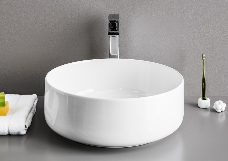 Artceram Cognac umywalka stawiana na blat 35x35 cm biały COL004