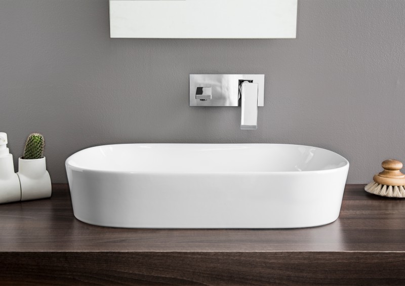 Artceram Ghost umywalka stawiana na blat 65x42 cm biały GHL002