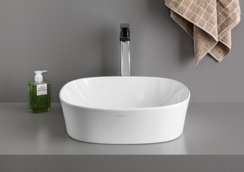 Artceram Ghost umywalka stawiana na blat 42x42 cm biały GHL001